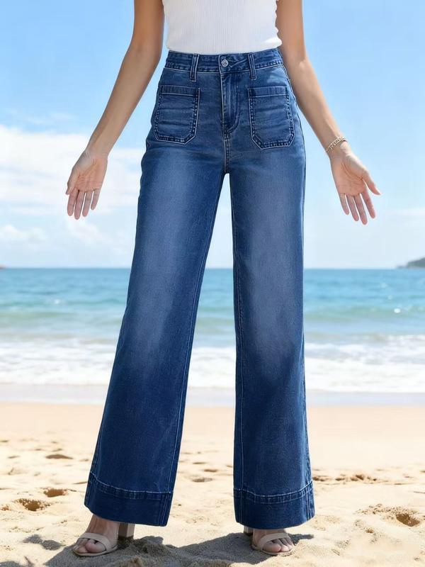 Women's Wide Leg Jeans High Waist Baggy Jean Loose Boyfriend Jeans Denim Pants Wide Leg High Waisted Boyfriend Jeans