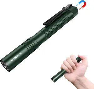 VTIR T2A Compact EDC High-Power LED Flashlight - 1500-Lumen AA Rechargeable LED Lights with Tactical Tail Switch, Magnet, WiFi, Chunting Small Pocket Design for Camping, Emergency Use (Home Improvement Portable Lighting)