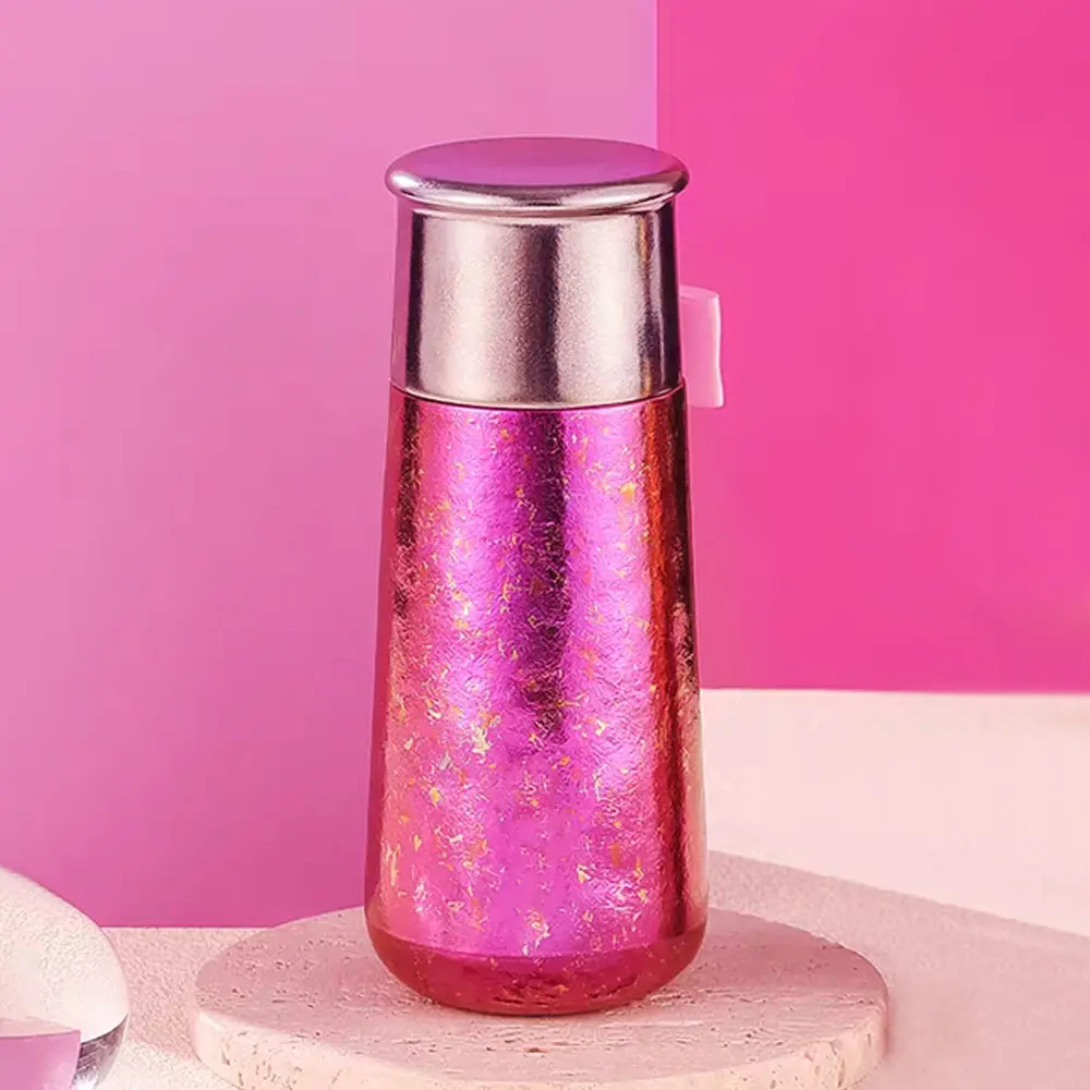Pure Titanium Vacuum Flask Tumbler - Reusable Insulated Cup with Tea-Water Separation, Steeping Function, 380ML Ideal Gift for Women, Flasks