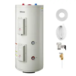 【DealsForYouDays】VEVOR 30 Gallon Electric Tank Water Heater5000W Point-of-Use Hot Water Heater with LED DisplayKnob ControlTop Outlet240V with T&P Valve for Large FamiliesSmall Commercial SpacesGray