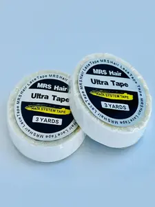 Strong Adhesive Wig Tape Roll, Invisible Waterproof Hair Extension Tape, 3 Yards Long 0.39 Inch Wide, for Hair Extensions