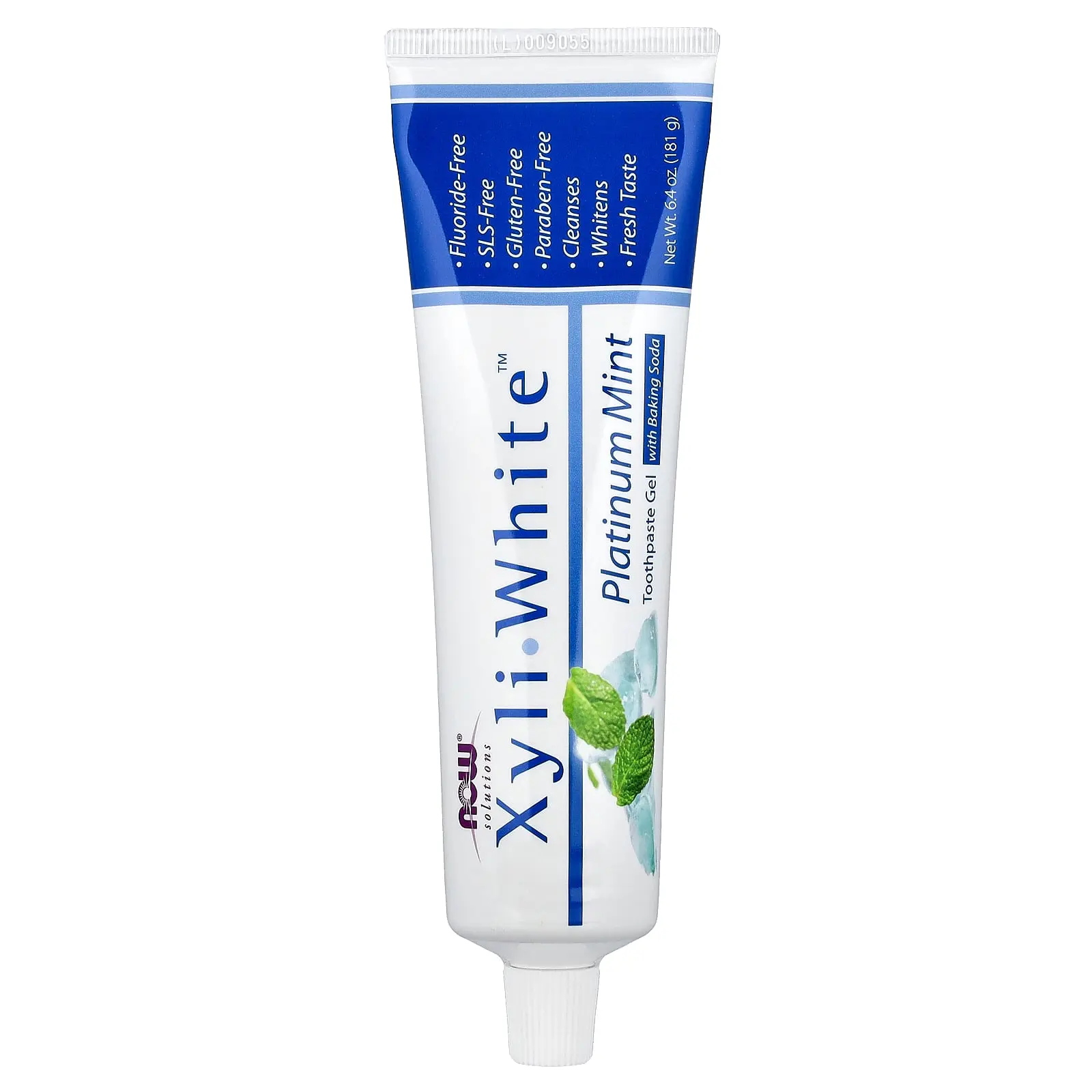 NOW Foods Solutions, XyliWhite™, Toothpaste Gel with Baking Soda, Platinum Mint, 6.4 oz (181 g)
