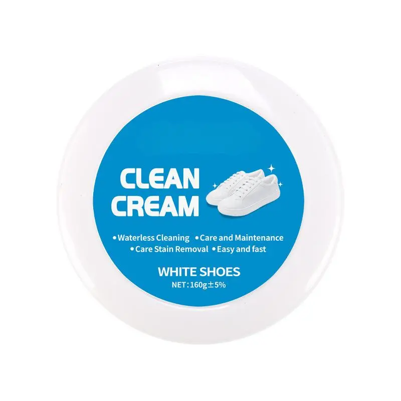 1-Count Hypoallergenic Ready-to-Use Spot Clean All-Purpose Stain Removal Cleaner Cream (160g) with Built-In Sponge, Mild Eco-Friendly Formula for Footwear, Leather, Silicone Home Care Supplies
