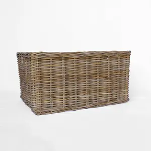 Rattan Rectangle Basket Kubu Grey