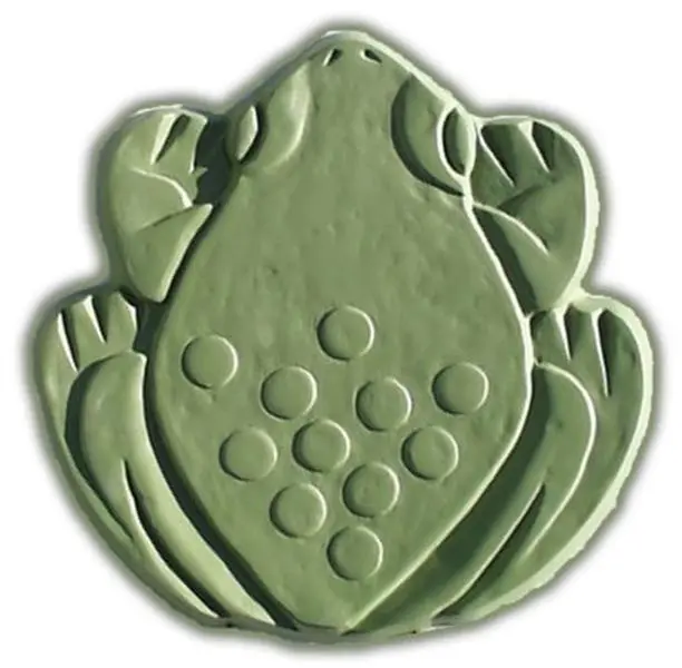 212 MAIN X-FR8012 Thick Frog Shape Garden Stone Molds, Pack of 2, Outdoor Home Decor for Making Garden Stones