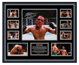 Nate Diaz UFC Signed Limited Edition Memorabilia Frame