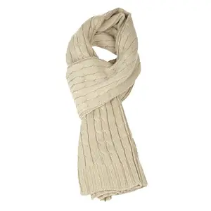 Men's Cable Knitted Scarf