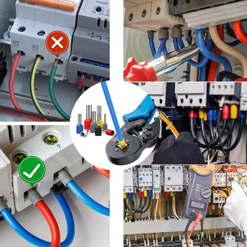 2120pcs Tubular Wire Terminals Assortment Kit - Insulated Crimp Terminals Set with VE-Type Connector Blocks Durable Reliable Connectors for Efficient Electrical Wiring and Connections
