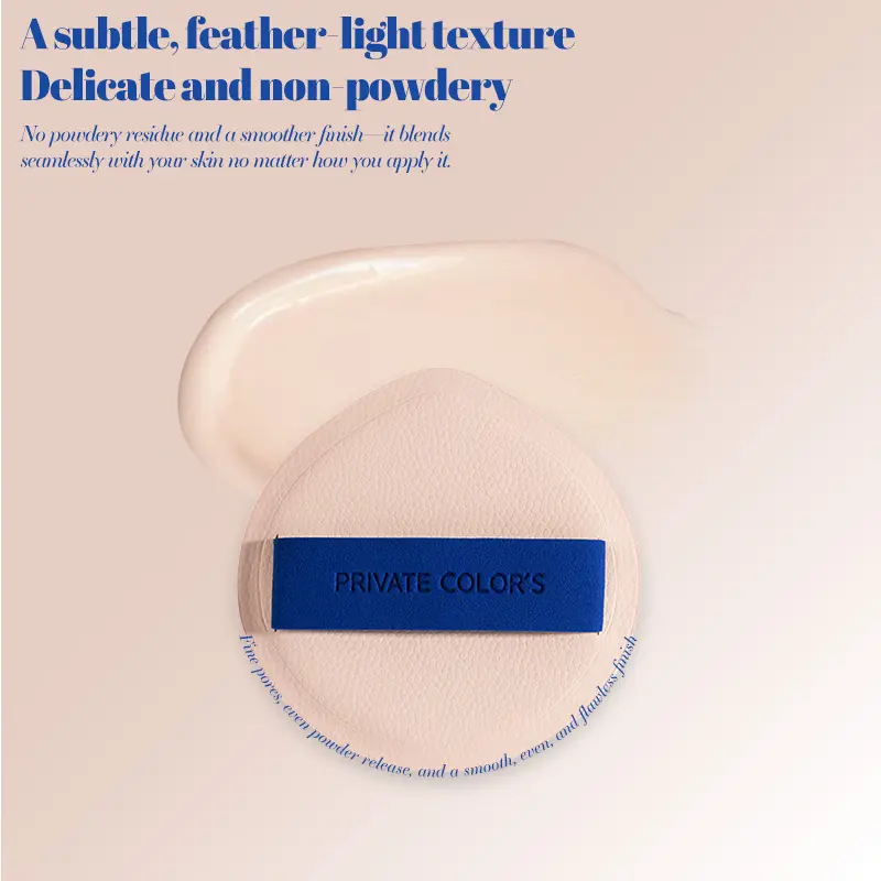 PRIVATE COLOR’S Marshmallow Powder Puff: Ultra-Soft for Seamless Application, Wet & Dry Dual-Use, Non-Absorbent Design Cosmetic Makeup Tool Cosmetics Makeup Tool, Facial Makeup Tool