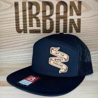 FlatBill Black with Carbon Fiber Bronze Patch