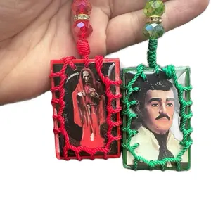 Jesus Malverde Key Chain - 2 pcs Keychain with Unique Designs, Llavero Accessory for Keyring