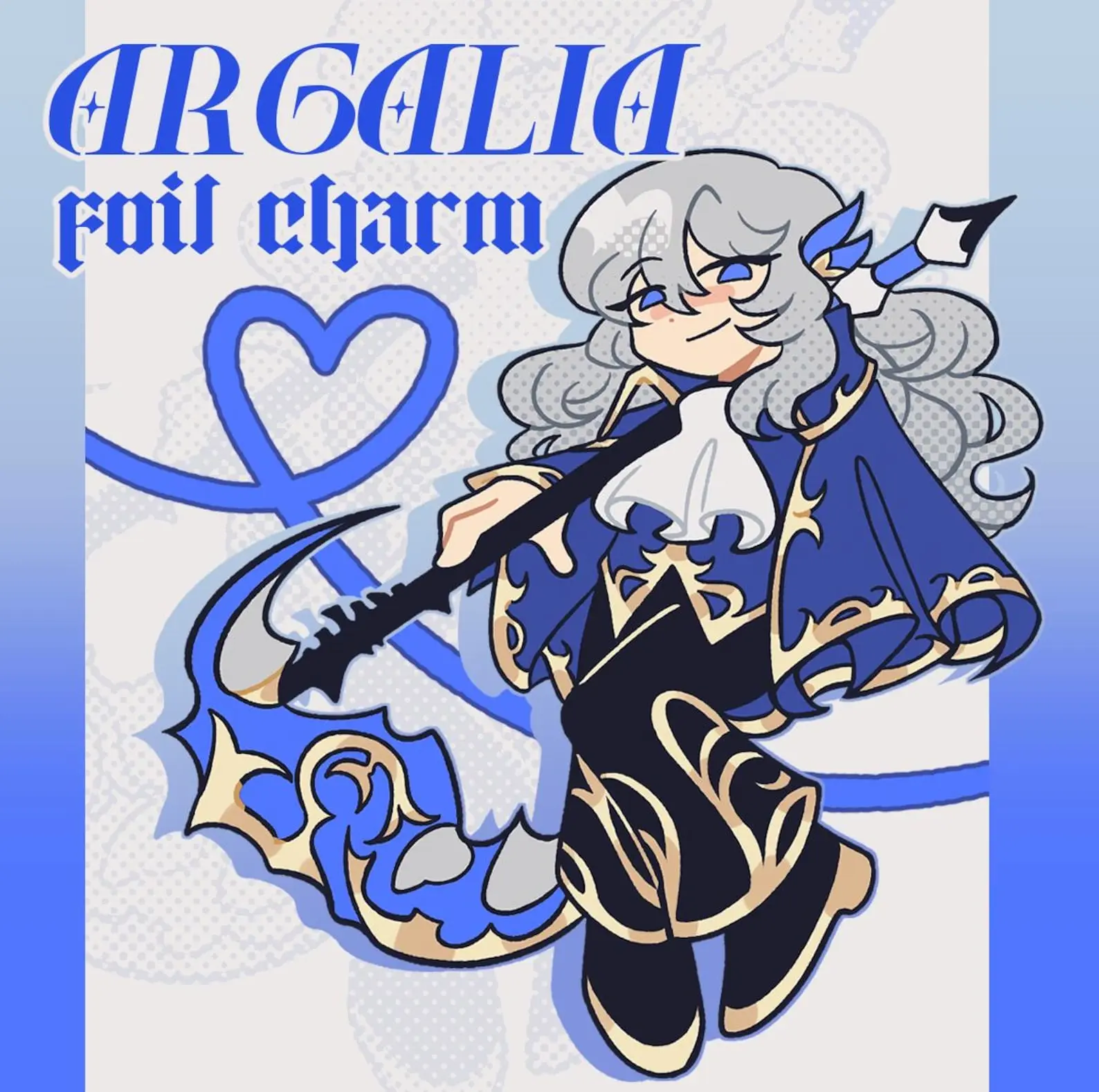 Library of Ruina: Argalia Foil Acrylic Keychain, Great For Daily Use Or As Thoughtful Little Gifts For Your Friends And Yourself