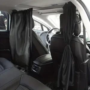 Car Front And Rear Partition Curtain, 1 Count In-car Middle Shade Curtain, Commercial Vehicle Air Conditioning Privacy Curtain Shade Curtain