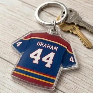 Off-Campus Badge Keychain, Briar University Graham 44 Badge Keychain, Hockey Romance Football Gift, Campus Hockey