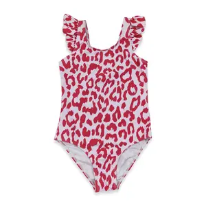 Leopard print Summer Kids Swimwear One-Pieces for Girls