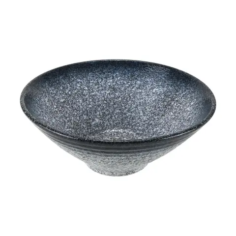 KAWASIMAYA Japanese-style Ramen Bowl, Vintage Pocket Bowl, Sapphire Blue, 9"