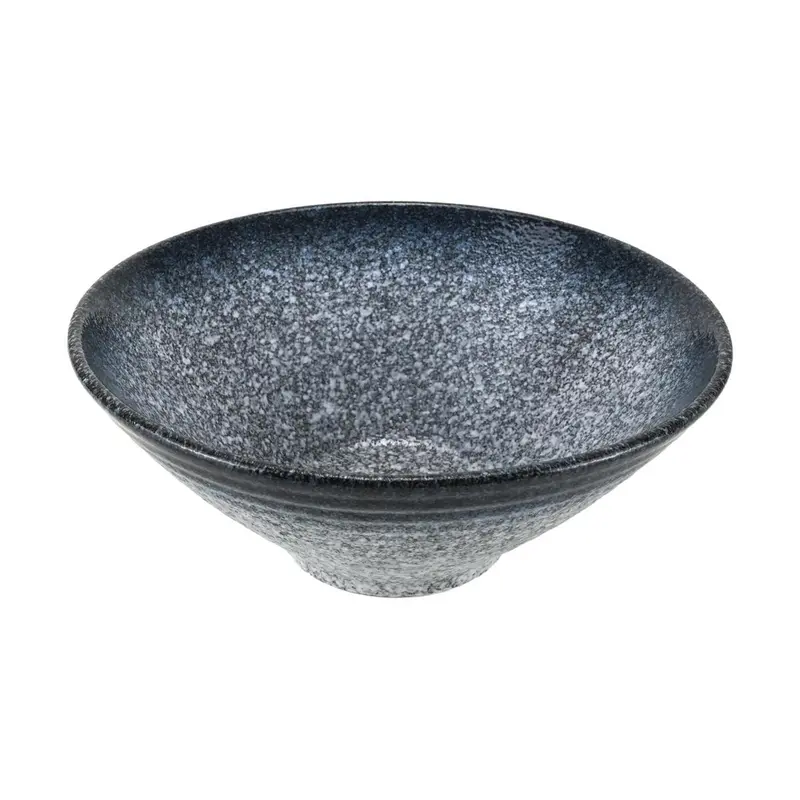 KAWASIMAYA Japanese-style Ramen Bowl, Vintage Pocket Bowl, Sapphire Blue, 9"