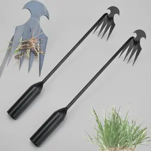 4-Teeth Manganese Steel Weed Puller | Portable Hand Weeding Tool for Garden & Yard