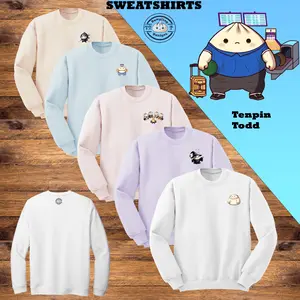 Dumpling Designs- Tenpin Todd Comfy Crew Neck Sweatshirt