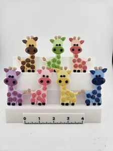 Whimsical Giraffe Magnets - Decor for Your Fridge!  Handmade Refrigerator Magnets: Home and Garden.