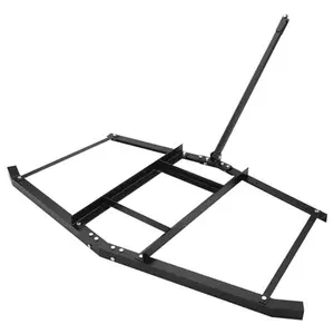Garvee 74”Wide Drag Harrow, High Efficient Driveway Grader with Pin Hitch, Up to 50lbs, Heavy Duty Lawn Leveling Rake Pull Behind Lawn Tractor Rake for Sand, Soil, Farm, Garden