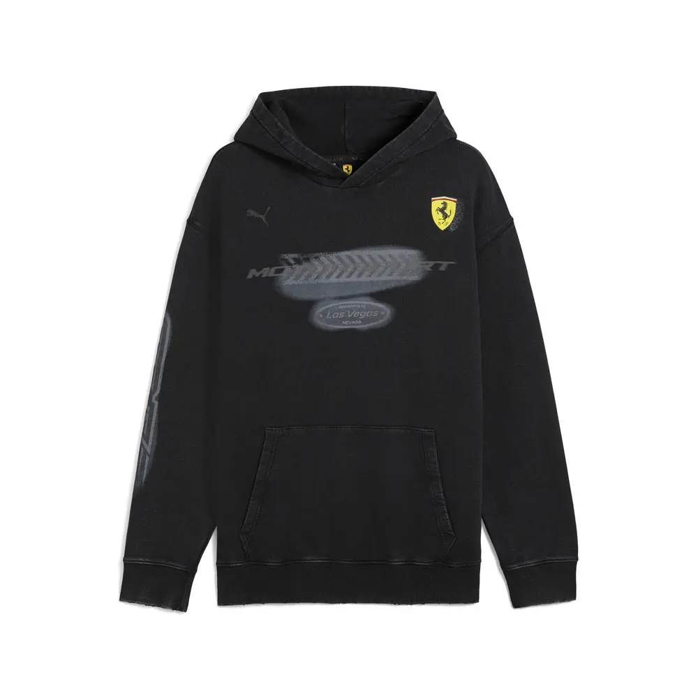 PUMA Mens Scuderia Ferrari Race Desert Sun Las Vegas Hoodie Casual Outerwear Casual - Black