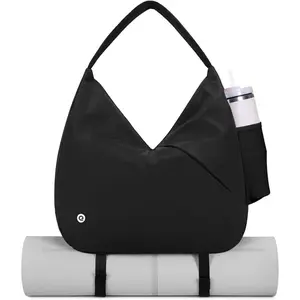 Large Gym Bag for Women with Hidden Yoga Mat Holder & Shoe Compartment & Wet Pocket, Sports Duffle Bag for Travel