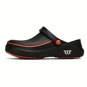 Mueller Chef Shoes wide toe chef shoes,beach shoes.Non-slip Oil Resistant Waterproof Easy to Clean Comfortable Unisex Kitchen Nursing Gardening Catering Work Slippers
