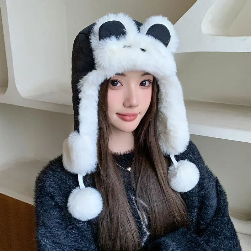 1pc Winter Warm Earflap Hat with Thickened Faux Fur - Windproof & Breathable Cap Suitable for Skiing, Cycling, Outdoor Activities - Fit for s & - Cold Weather Essential (Hand Wash Only)