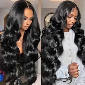 Snack Human Hair Wig, 4X4 Lace Closure No-Glue, Wavy Style, 20-36 in Length, 250% Density