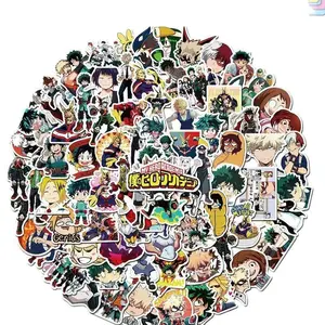 100Pcs My Hero Academia Stickers DIY Stickers Scrapbooking Phone Luggage Skateboard Waterproof Decals