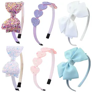 L-AD096   Toddler Headband with bow little girl headbands glitter headband for girls headband for little girl hair accessories sparkly hair bands for kids