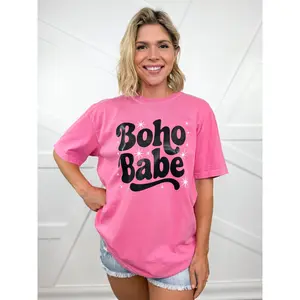 Custom Boho Babes Graphic Tee - Crunchberry -700