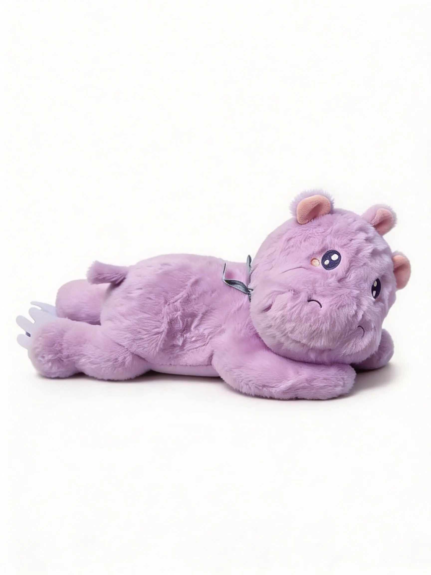 Lilly's Love Heatable & Coolable Lavender Scented Weighted Stuffed Animal - Microwavable Heatable Pad for Kids & Adults - Machine Washable Plushie - Calming Stuffed Animal for Anxiety - Hippo