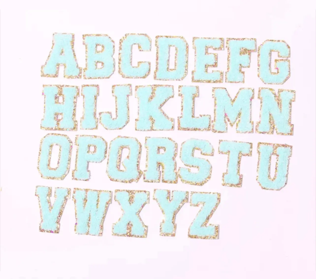 Mint Glitter Patches