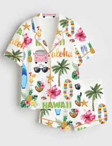 Hawaii Travel Pajama Set For Women, Gift For Her, SoftLounge Pajamas, CozyDream Set, Gift For Lover.