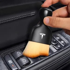 1Pcs Car Interior Cleaning Soft Brush Tool Dust Remover Tool Accessories For Tesla Model 3 Model S Model X Model Y Cybertruck Roadster SpaceX