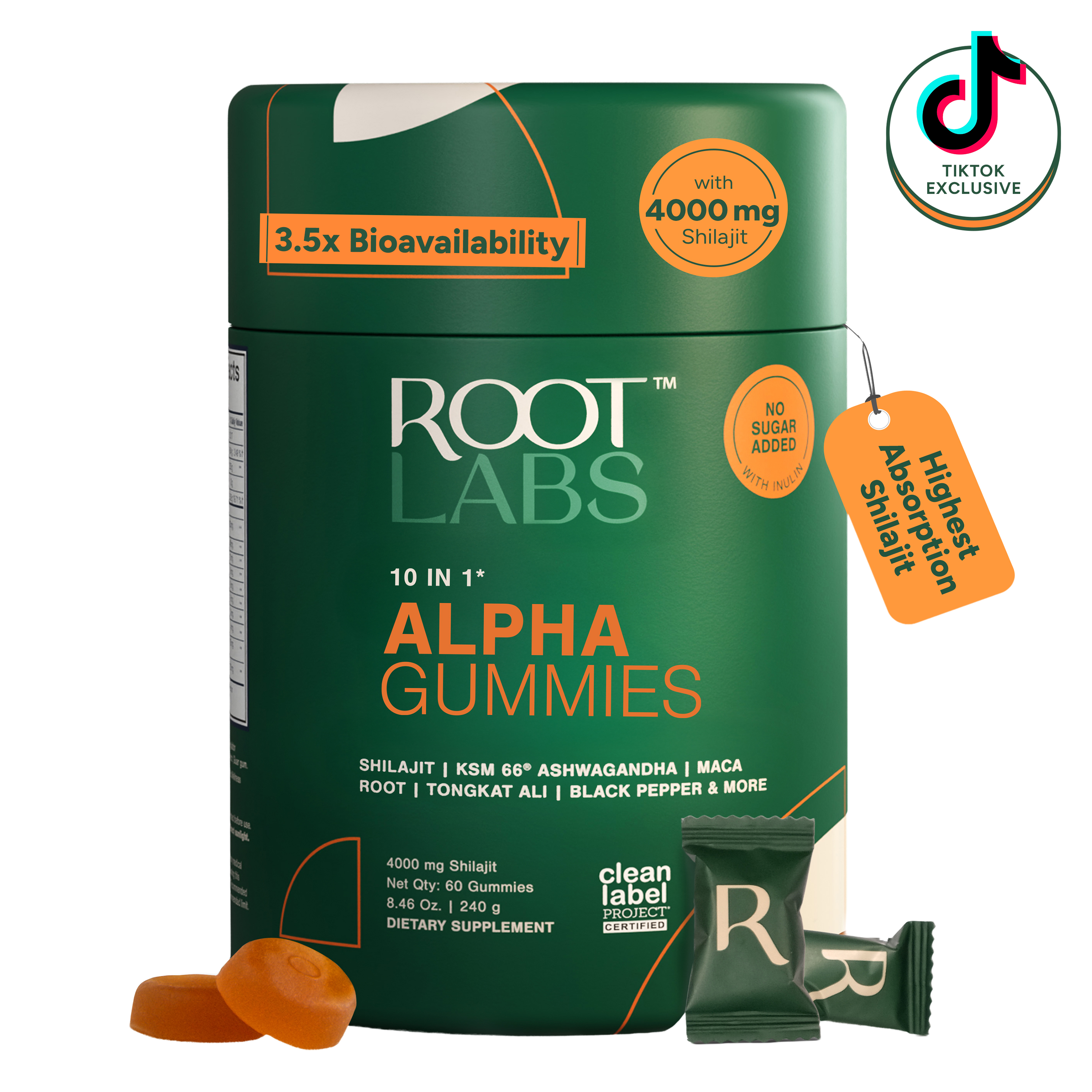 Root Labs Alpha 10-in-1 Shilajit Gummies 4000 mg | Black Friday & Cyber Monday BFCM Deal | Limited Edition Exclusive Holiday Pack| Energy, Stamina & F