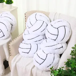 8 Pcs Ball Pillows 13.8" Sports Throw Pillows Plush Cushion Sport Theme Plush Cushion for Team Gifts Bedroom Decoration(Volleyball)
