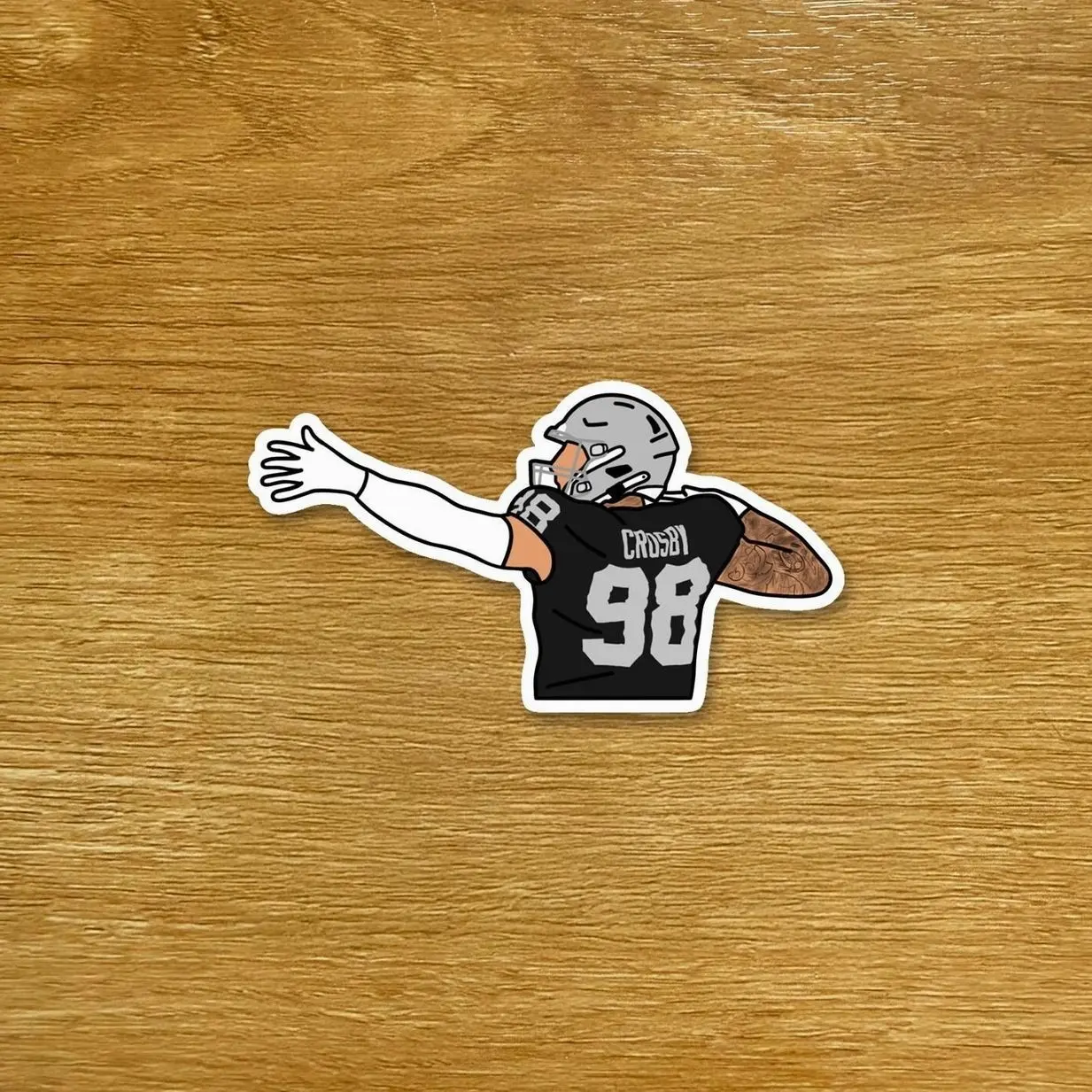 Maxx Crosby Stickers Las Vegas Football Sticker Die Cut Sports Sticker ...