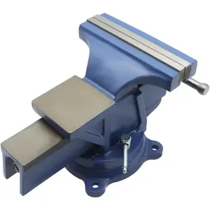 6-Inch Lightweight Table Work Bench Vise with Rotating Base, 6.25KG/13.77IB Heavy Duty Vise for Workshop DIY Work