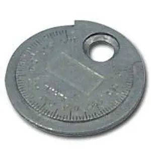 Lisle LIS67870 Coin Type .020 to .100in. Spark Plug Gauge