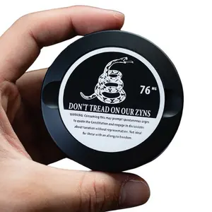 Metal Zyn Can, Don’t tread on me, American, tread on, Addicted Zyn, Snus can, dip can, Metal dip can, groomsman gift, bachelor gift, Zyn user, custom Zyn can Aluminium Lightweight Case Organiser Canister Tin Shiny Bottles Light