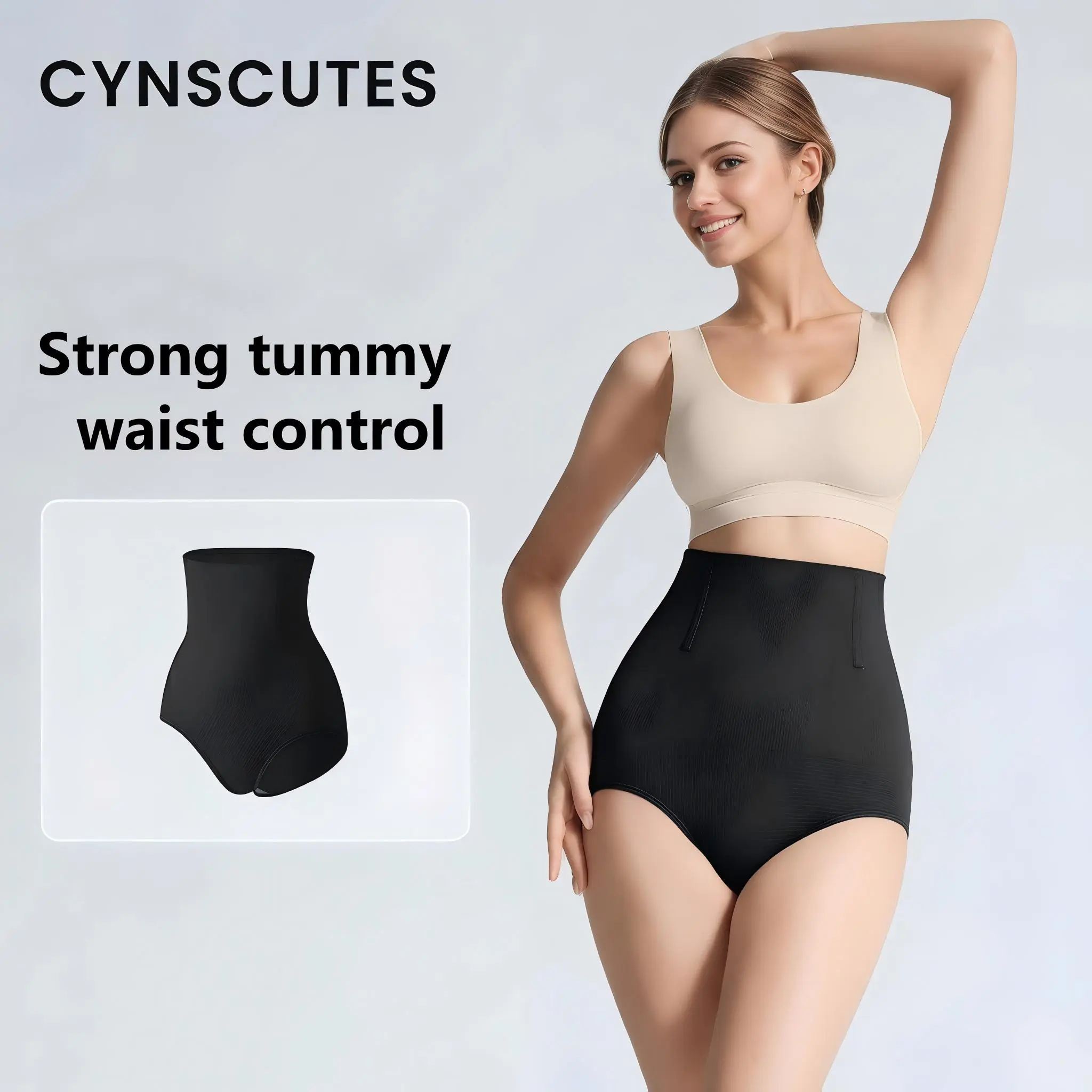 CYNSCUTES Seamless Women Shapewear Briefs High Compression Waist Slimming Underwear