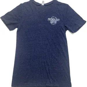 Friendliest Catch Lightweight V-Neck T-Shirt, Short Sleeve, Ideal for Summer Wear - Top, Menswear