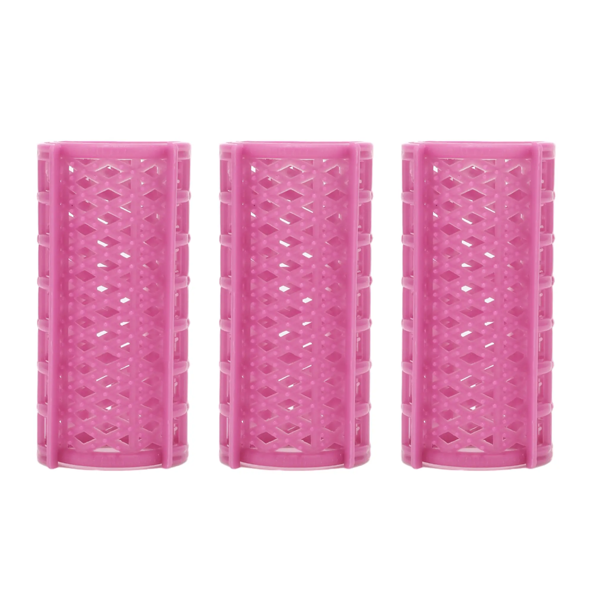 VOCOSTE Convenient Heatless Voluminous Hair Roller for Women 2.76"x1.34" Rose Red 3pcs