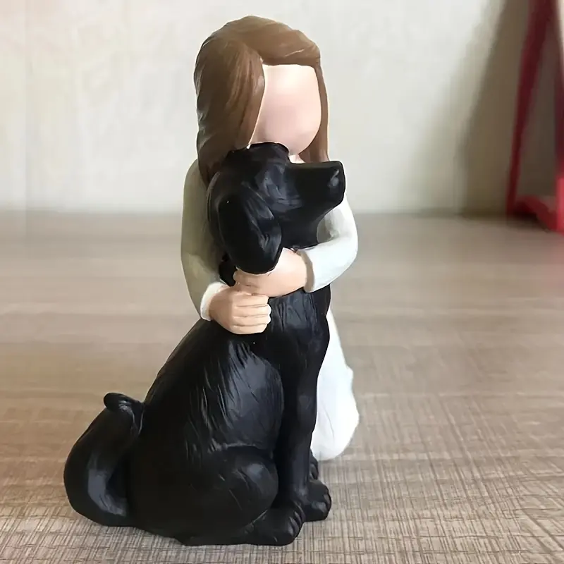[1pc Cute Dog Angel Figurine] 1pc Bingo Castle Dog Angel Figurines, Angel Dog Friendship, Cute Dog Angel Statue, A Friendship Commemorative Gift For Dog Lovers, Perfect Home Or Office Decoration, room Decor, home Decor