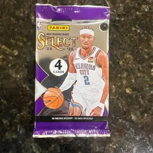 Panini Sports NBA Select 24-25 Series 4-Cards-per-Pack Collectible Basketball Cards Trading Card Pack