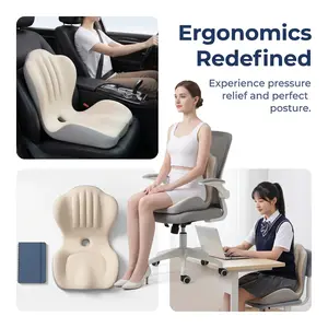 Ergonomic seat cushion,  posture correction for prolonged sitting, office lumbar support cushion,lumbar support, student office chair lumbar pad, memory foam lumbar support.