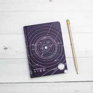 Mini Hardcover Notebook Dot Grid • Solar System